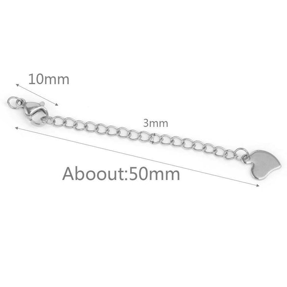 Stainless Steel Vacuum Plated Tail Chain Extension Chain Jewelry Accessories Material
