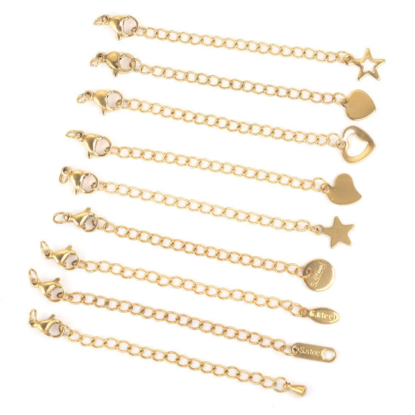 Stainless Steel Vacuum Plated Tail Chain Extension Chain Jewelry Accessories Material