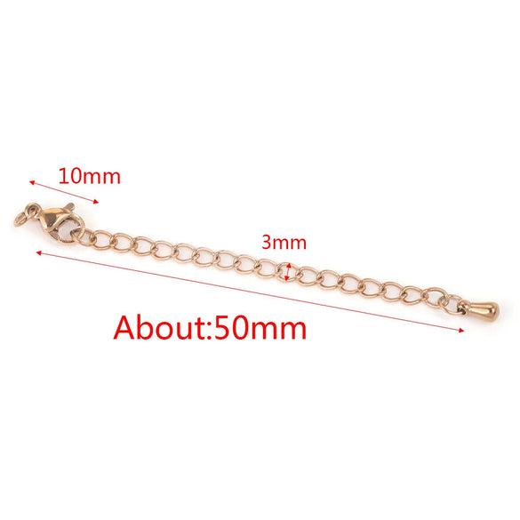 Stainless Steel Vacuum Plated Tail Chain Extension Chain Jewelry Accessories Material