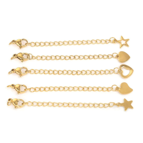 Stainless Steel Vacuum Plated Tail Chain Extension Chain Jewelry Accessories Material
