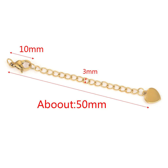 Stainless Steel Vacuum Plated Tail Chain Extension Chain Jewelry Accessories Material