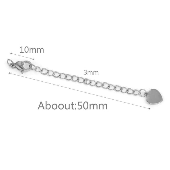 Stainless Steel Vacuum Plated Tail Chain Extension Chain Jewelry Accessories Material
