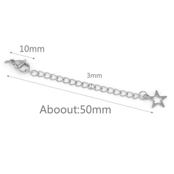 Stainless Steel Vacuum Plated Tail Chain Extension Chain Jewelry Accessories Material