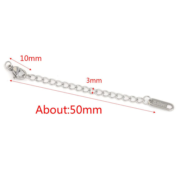 Stainless Steel Vacuum Plated Tail Chain Extension Chain Jewelry Accessories Material