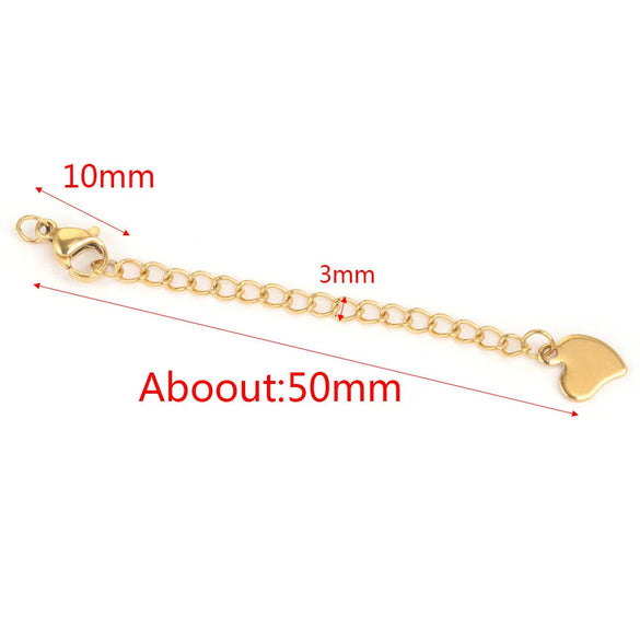 Stainless Steel Vacuum Plated Tail Chain Extension Chain Jewelry Accessories Material