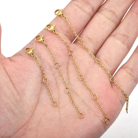 Stainless Steel Vacuum Plated Totem Style Handmade Jewelry Material For Bracelet And Necklace With Tail Chain And Lobster Clasp