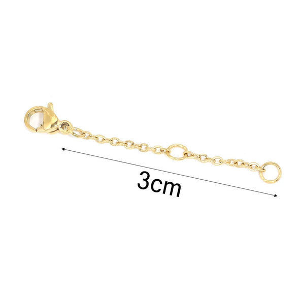 Stainless Steel Vacuum Plated Totem Style Handmade Jewelry Material For Bracelet And Necklace With Tail Chain And Lobster Clasp