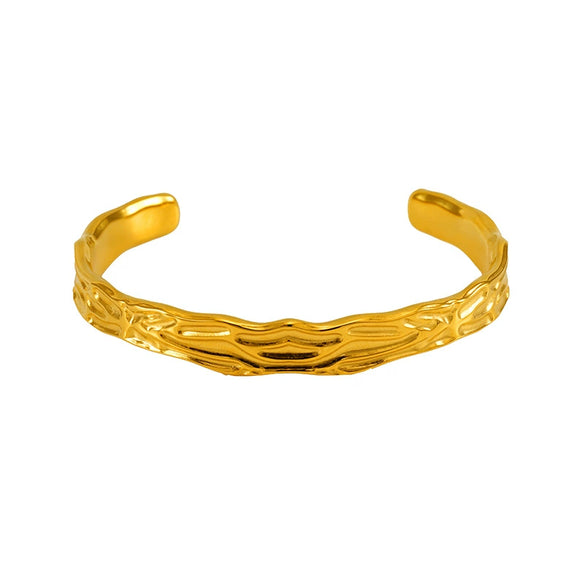 Stainless Steel Vintage Fashion Ol Geometric Electroplated Gold Bracelet Jewelry