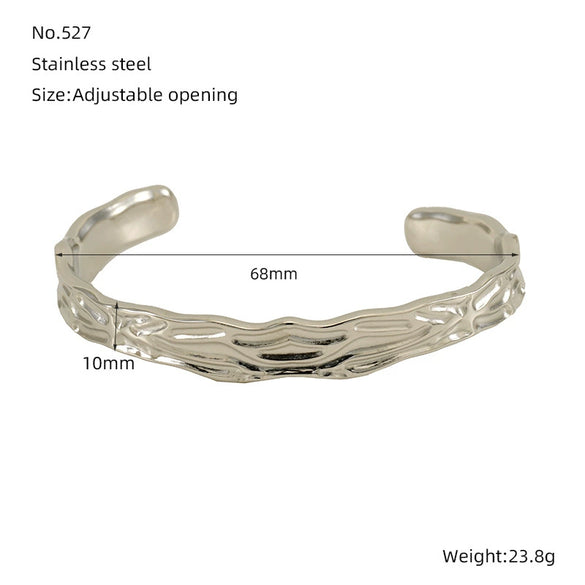 Stainless Steel Vintage Fashion Ol Geometric Electroplated Gold Bracelet Jewelry
