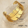 Stainless Steel Vintage Geometric Opening Adjustable Irregular Electroplated Women's Bracelet