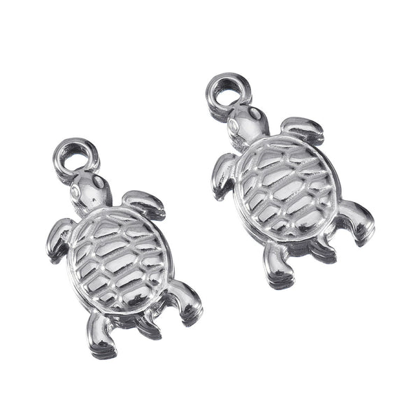 Stainless Steel Vintage Hippocampus Shell Pendant Jewelry Making Supplies