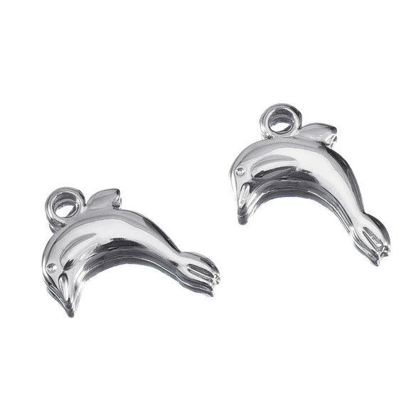 Stainless Steel Vintage Hippocampus Shell Pendant Jewelry Making Supplies