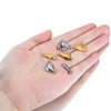 Stainless Steel Vintage Marine Crab Conch Pendant Necklace Electroplated Gold Jewelry