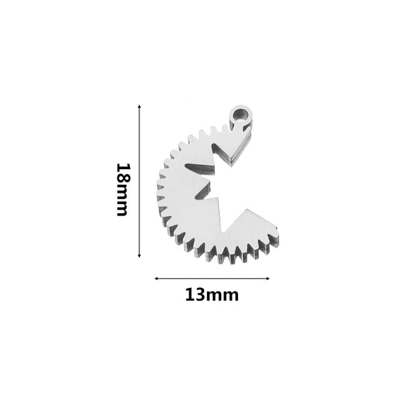 Stainless Steel Water Drop Bohemian Fish Pattern Electroplated Charm Pendant For Earrings And Necklace