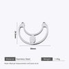 Stainless Steel Water Drop Bohemian Totem Charm Pendant Hanging Earrings With Electroplating