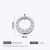 Stainless Steel Water Drop Bohemian Totem Charm Pendant Hanging Earrings With Electroplating