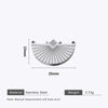 Stainless Steel Water Drop Bohemian Totem Charm Pendant Hanging Earrings With Electroplating