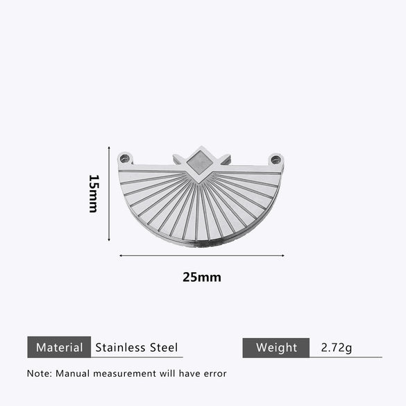 Stainless Steel Water Drop Bohemian Totem Charm Pendant Hanging Earrings With Electroplating