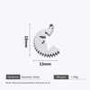 Stainless Steel Water Drop Bohemian Totem Charm Pendant Hanging Earrings With Electroplating