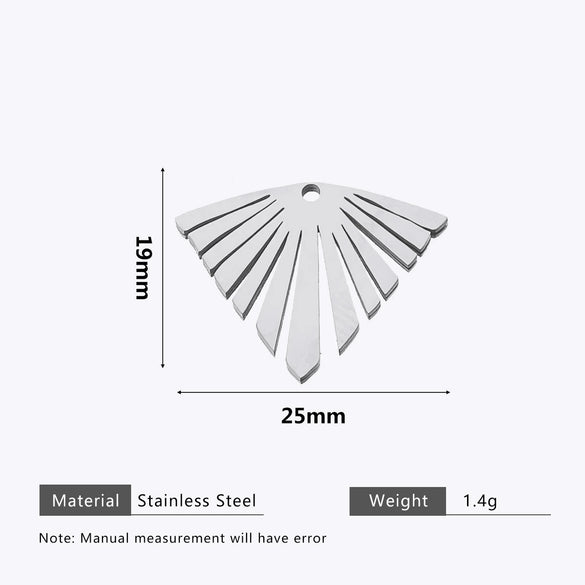 Stainless Steel Water Drop Bohemian Totem Charm Pendant Hanging Earrings With Electroplating