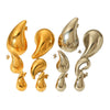 Stainless Steel Water Drop Geometric Electroplated Women's Earrings