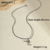 Stainless Steel Water Drop Geometric Pendant Necklace Plated With Real Gold Fashion Trendy Women's Jewelry