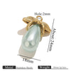 Stainless Steel Water Drop Pendant Electroplated Gold Diy Handmade Accessories