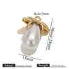 Stainless Steel Water Drop Pendant Electroplated Gold Diy Handmade Accessories