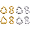 Stainless Steel Water Drop 8 Shaped Jewelry Accessories Electroplated For Diy Earrings Necklace Pendant