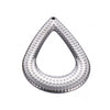 Stainless Steel Water Drop 8 Shaped Jewelry Accessories Electroplated For Diy Earrings Necklace Pendant
