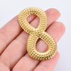 Stainless Steel Water Drop 8 Shaped Jewelry Accessories Electroplated For Diy Earrings Necklace Pendant