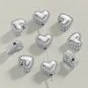 Stainless Steel Water Drops Peach Heart Totem Jewelry Pendant Electroplated Handmade Necklace Bracelet Accessories