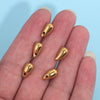 Stainless Steel Water Drops Pendant Diy Jewelry Handmade Accessories With Vacuum Plated And Electroplated Treatment