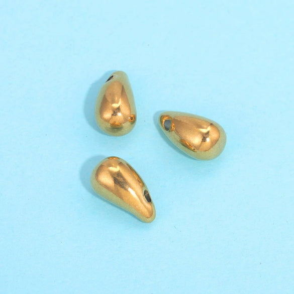 Stainless Steel Water Drops Pendant Diy Jewelry Handmade Accessories With Vacuum Plated And Electroplated Treatment