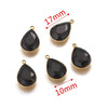 Stainless Steel Water Dropshaped Pendant Electroplated Necklace Diy Jewelry