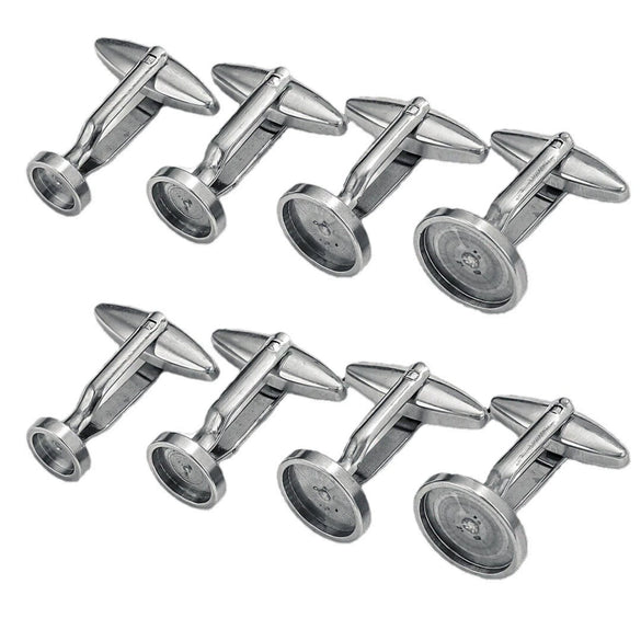 Stainless Steel Waterproof Cufflinks Flower Tray Style Diy Accessories Environmentally Friendly