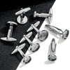 Stainless Steel Waterproof Cufflinks Flower Tray Style Diy Accessories Environmentally Friendly