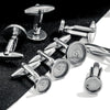 Stainless Steel Waterproof Cufflinks Flower Tray Style Diy Accessories Environmentally Friendly