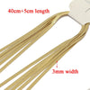 Stainless Steel Wave Pattern Bone Chain Choker Necklace Hip Hop Electroplated Unisex