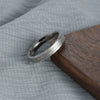 Stainless Steel Wave Pattern Seiko Couple Rings