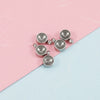 Stainless Steel Welding Ring Drill Cup Base Jewelry Accessories Birthstone Pendant Base Electroplated