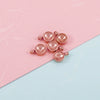 Stainless Steel Welding Ring Drill Cup Base Jewelry Accessories Birthstone Pendant Base Electroplated