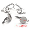 Stainless Steel Welding Ring Earrings Diy Jewelry Ear Tray Accessories With Electroplating
