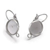 Stainless Steel Welding Ring Earrings Diy Jewelry Ear Tray Accessories With Electroplating