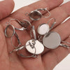 Stainless Steel Welding Ring Earrings Diy Jewelry Ear Tray Accessories With Electroplating
