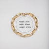 Stainless Steel Wide Tshaped Long Box Chain Bracelet With Geometric Rhombus Design Electroplated Unisex Fashion Jewelry