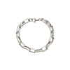 Stainless Steel Wide Tshaped Long Box Chain Bracelet With Geometric Rhombus Design Electroplated Unisex Fashion Jewelry