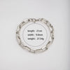 Stainless Steel Wide Tshaped Long Box Chain Bracelet With Geometric Rhombus Design Electroplated Unisex Fashion Jewelry