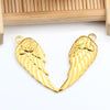 Stainless Steel Wings Pendant Necklace Jewelry Accessories With Vacuum Furnace Plating Gold And Electroplating Design