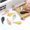 Stainless Steel Wings Pendant Necklace Jewelry Accessories With Vacuum Furnace Plating Gold And Electroplating Design